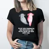 Mr. & Mrs. Panda Größe L T-Shirt Axolotl Freundin - Schwarz Produktbild-Vorschau 3