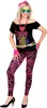 Leggings Tigerprint pink 80er 90er, Groesse:S/M Produktbild-Vorschau 2