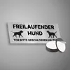 Hinweisschild Freilaufender Hund Tor bitte geschlossen Produktbild-Vorschau 7