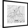 MuchoWow® Gerahmtes Poster Marl - Karte - Stadtplan - Produktbild-Vorschau 1