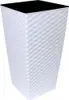 Hochkübel Finezia 30x30x57 Rattan weiss Produktbild-Vorschau 1