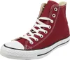 A single red high-top Converse sneaker with white laces and a white toe cap, shown against a white background. Produktbild-Vorschau