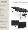Tectake Massageliege, 205x60x89 cm, 2 Zonen, 4 cm Produktbild-Vorschau 1