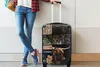 MuchoWow® Koffer Handgepäck Trolley Rollkoffer Kleine Produktbild-Vorschau 5