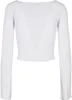 Dámsky svetr Urban Classics Ladies Cropped Rib Cardigan Náhľad obrázku produktu 6