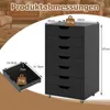 COSTWAY Rollcontainer mit 7 Schubladen, Aktenschrank mit Produktbild-Vorschau 3
