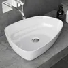 doporro Aufsatzwaschbecken Weiß glänzend BTH: 51x38x12 cm Produktbild-Vorschau 1
