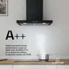 Limelight Hotte murale aspirante 60cm 600 m³/h classe A++ - Voir les images du produit 2