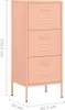 vidaXL Lagerschrank Rosa 42,5x35x101,5 cm Stahl Produktbild-Vorschau 12