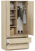 Framire Kleiderschrank - Eiche Sonoma - 90 x 51 x 180 cm - Produktbild-Vorschau 3