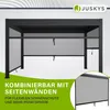 Juskys Lamellendach Tahiti 3x4 m - Stahl Pergola stabil & Produktbild-Vorschau 7