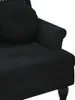 Panchina con cuscino in velluto nero 120,5x65x75 cm Anteprima dell’immagine prodotto 13