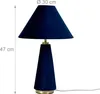 Lampada da tavolo Relaxdays, paralume in velluto e base in Anteprima dell’immagine prodotto 4