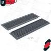 Two gray ventilation grilles are shown on a blueprint background. Náhled obrázku produktu