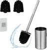 Relaxdays Toilettenbürste Wandmontage, zum Kleben, HxBxT: Produktbild-Vorschau 1