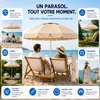 Fleau Goods Set Parasol de Luxe 180 cm - Protection UV - Voir les images du produit 9