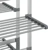 vidaXL Wäscheständer mit Rollen 89x64x129 cm Aluminium Produktbild-Vorschau 7