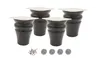 4x Möbelbein Buche Schwarz – 10 cm – lackiert – mit Produktbild-Vorschau 1