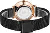 Alienwork Armbanduhr Damen Roségold Metall Mesh Armband Produktbild-Vorschau 6