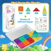Magnetische Fliesen 40 Teile Magnetische Bausteine, Produktbild-Vorschau 6