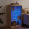 vidaXL Príborník s LED osvetlením Sonoma dub 60,5x37x100 cm Náhľad obrázku produktu 2