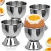 Excellent Houseware | Eierbecher 4er Set - aus Edelstahl - Produktbild-Vorschau 6