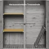 BEALIFE Gartenschrank 140x44x162 cm | 2 Türen & großes Produktbild-Vorschau 8