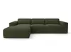 AX LIVING Canapé d'angle convertible Ruyam Vert G Voir les images du produit 2