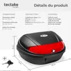Top Case 2 casques XXL Universel 48 Litres pour Moto - noir Voir les images du produit 6