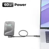 deleyCON 0,5m USB C Kabel Kurz Winkel 90 Grad (60W Produktbild-Vorschau 5
