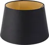 Baumwolllampenschirm Schwarz 32 25 18 mit Goldenem Produktbild-Vorschau 1