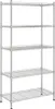 vidaXL Regál s 5 policemi 90x35x180 cm chrom 250 kg Náhled obrázku produktu 1