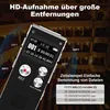 32 GB Sprachrekorder mit Mikrofon – 1536 kbps HD Digitaler Produktbild-Vorschau 7