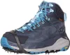 A single blue hiking boot with attached ice cleats is shown against a white background. Anteprima dell’immagine prodotto