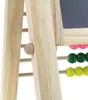 Close-up of a wooden easel with an abacus and a blackboard. Voir les images du produit