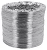 A coiled, flexible aluminum dryer vent hose. Produktbild-Vorschau