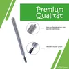 A cleaning brush for radiators is shown with close-up views and descriptive text. Produktbild-Vorschau
