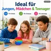 Rundes Regenbogen Silikon Pop It Fidget Spielzeug für Produktbild-Vorschau 8