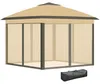 Outsunny Pavillon 3,3x3,3m, wasserabweisend Stabil Produktbild-Vorschau 1