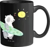 Mr. & Mrs. Panda Tasse Sommer Wellen Surf - Schwarz - Produktbild-Vorschau 1