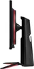 Side view of a black computer monitor with red accents on a white background. Podgląd zdjęcia produktu