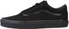 A side view of a black Vans sneaker. Voir les images du produit