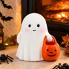 Halloween Geisterstatue Nachtlicht aus Kunstharz, Niedliche Produktbild-Vorschau 6