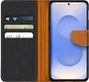 A flip case for a smartphone, showing the inside with card slots and the phone screen. Produktbild-Vorschau