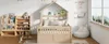 Hausbett Kinderbett 140x200 cm Kiefer Massivholz Cream mit Produktbild-Vorschau 6
