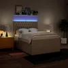 Boxspringbett mit Matratze Creme 140x200 cm Stoff Produktbild-Vorschau 4