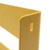A close-up view of a yellow shelf bracket with a cutout hole. Podgląd zdjęcia produktu