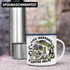 Trendation - Emaille Tasse Totenkopf Kaffeeliebhaber Produktbild-Vorschau 4
