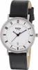 A close-up studio shot of a Boccia Titanium watch with a black leather strap. Produktbild-Vorschau