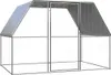vidaXL Hühnerkäfig Silbern und Grau 3x2x2 m Verzinkter Produktbild-Vorschau 4